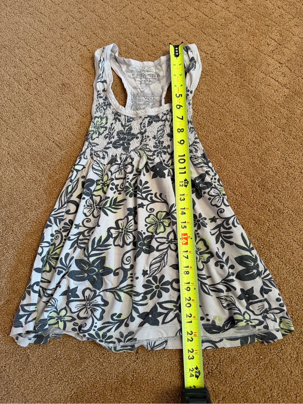 Arizona Floral multicolor Babydoll Tank Women’s Size Small - Picture 2 of 8
